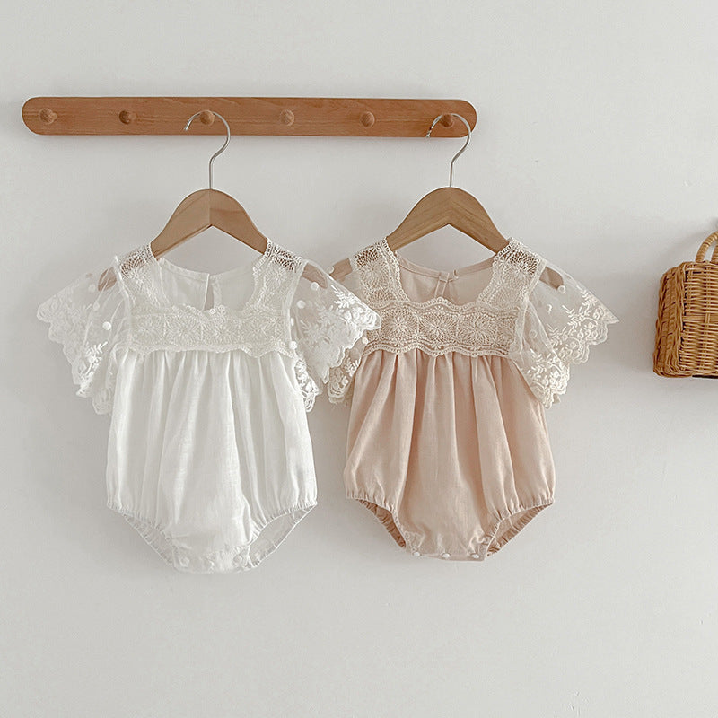 Arrival Summer Baby Kids Girls Embroidery Tulle Patchwork Short
