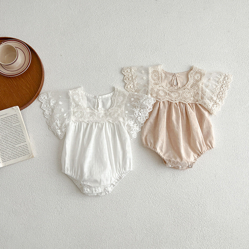 Arrival Summer Baby Kids Girls Embroidery Tulle Patchwork Short